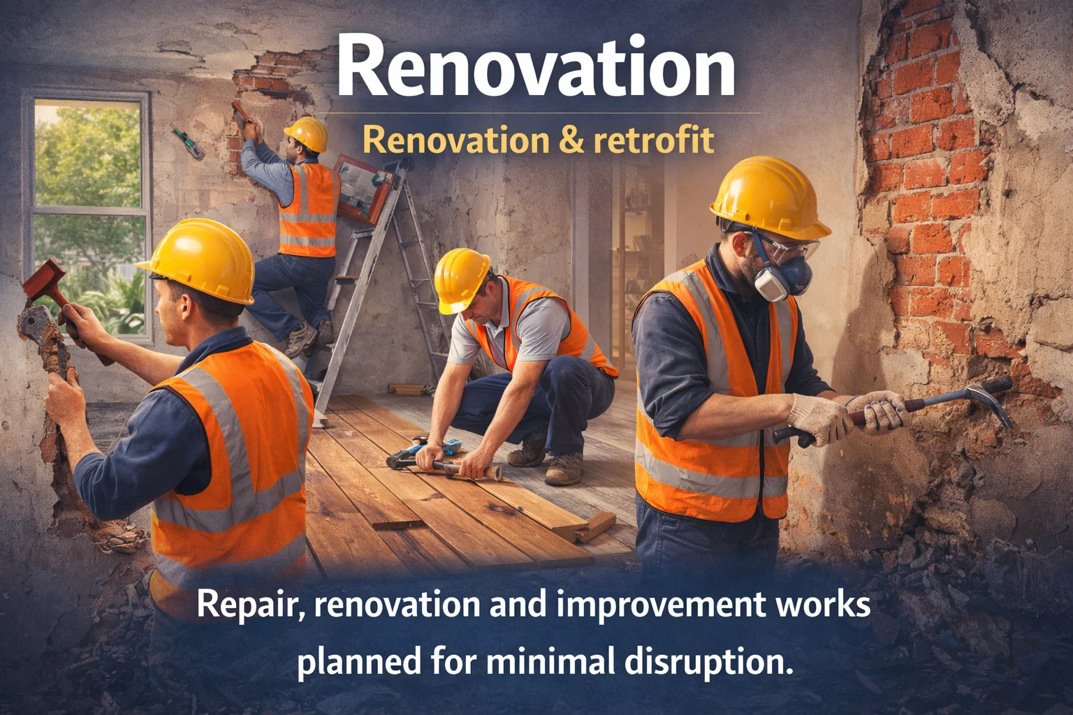 Renovation and retrofit works